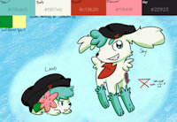 Nico 'Min //reference// by screamoshaymin - male, pokemon, character sheet, character, reference, shaymin, skymin, nicomin, landmin