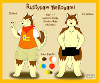 Rustypaw Nekogami 2018 Refsheet by laserbolt24 - dog, husky, male