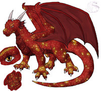 Zan'theros by FieryWanderer - dragon, male, reference sheet, solo, closeup, zan, feral dragon, sil-thaera, zan'theros