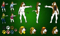 Finnegan Reference Sheet 2011 by FinneganHound - dog, female, reference sheet, basset hound