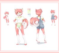 reference sheet for kitaness by Yannlian - female/female, akita-inu