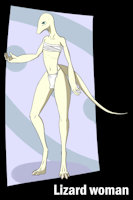 Adoptable for sale by saku6458 - female, character sheet, lizard, reptile, lizardman, adoptable, adopt