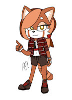 Verona the Red Panda by MakiArts - female, red panda, character sheet, sonic, mobian, sonic oc, verona the red panda