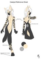 Catalyst Reference Sheet by Carnavat - canine, hyena, character sheet, anthro, egyptian, female/solo