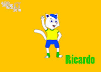 Ricardo by AcidSkunkWolf - cat, feline, male, football, soccer, digitalart