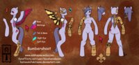 Refrence Sheet for Bumbershoot MLP by KeishaMaKainn - female, steampunk, pony, mechanical, my little pony, mlp, undead