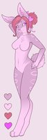 Candice "Candy" Sullivan by NB - bunny, nude, female, rabbit, pink, teacher, sheet, ref, ref sheet, pg, pg nude