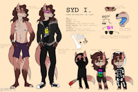 [R] - Syd by v0reos - fox, wolf, male, drugs, drug, weed, fursona, reference, timberwolf, lsd, refsheet, redfox, druggie