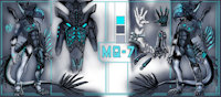 MQ-7 Schematics by MizuRose - male, paw, foot, blade, sergal, blades, drone, croft, mizu, mq7