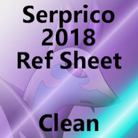 Serprico the Serperior 2018 Reference Sheet (Clean) by Dragon122 - male, serperior, pokemon oc