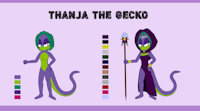 Thanja the Gecko reference by Chipthehedgehog - girl, woman, female, magic, magician, original, mayan, aztec, jungle, magical, reptile, character, sheet, sonic, evil, villain, fan, priestess, fancharacter, gecko, original characters, fan character, lizzard, ocs, chaac, sonicoc, ichtaca, shanay, mayanaztec