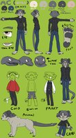 AC Reff by Appendagechild - goat, cute, ram, male, lion, glasses, reference sheet, chibi, snake, ref, sheep, reference, chimera, reff