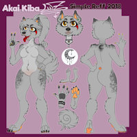 Quick Reff Akai Kiba Lanz 2018 by Kibanz - dog, female, wolf, reference, pomeranian