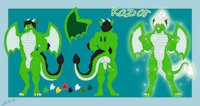 Kaziar Reference by Ziude - dragon, male, glow, muscle, aura, power, wings, sheet, winged, reference, charge, kaziar