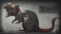 Xaroth - by Terriniss by Nightdancer - male, rat, feral, monster, beast, mutant, cerberus, multi-head, rat king, xaroth, rat cerberus