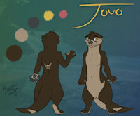 NEW Jovo ref sheet by Jovo - male, reference sheet, otter, mustelid, semi-anthro