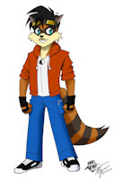 Meet Rutger by Rutgerman95 - raccoon, male, oc, reference