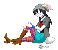Meet Jude by Rutgerman95 - bunny, female, rabbit, oc, fursona