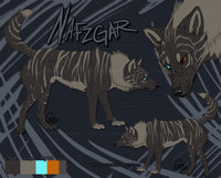 Nafzgar Reference by LostWolfSpirit - dog, male, mix, border collie, canine, feral, model, character, sheet, collie, canid, mutt, kai, reference, border, quad, quadruped, mixed breed, arachnid, ken, breed, mixed, canis, lostwolfspirit, minnowfish, kai ken, nafzgar