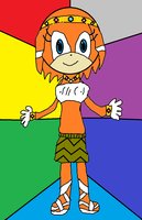 Maya the Echidna by GurahkWeavile - female, daughter, character, oc, ancient, fan, fancharacter, sonic the hedgehog, fc, echidna, fan character, tikal, sonic fanon characters