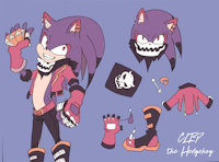 Clip - ref sheet by Dokitanuki - male, character sheet, hedgehog, digital, sonic fan character, sonic fanon characters, sonic oc