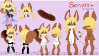 Serina by PlumVaguelette - female, squirrel, reference sheet