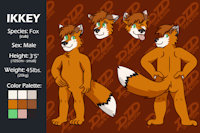 Ikkey 2nd Ref sheet (Wrong Face) by Ikkey - babyfur, fox, cub, male, gay, reference, refsheet