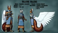 Character Sheet - Valerie by LadyFuzztail - female, squirrel, angel, valerie, seraph