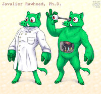 Javalier Rawhead, Ph.D. by DrJavi - male, boar