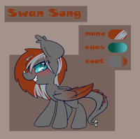 Swan song feral ref by FuneralDirge - dragon, female, wings, mlp, pegasus, mlp:fim, r63, dracosteed, tail spines, two tone eyes