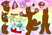 Kaya reference by Reddywolf - female, wolf