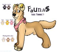 Faunus reference by Reddywolf - male, wolf/ram