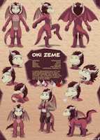 Oki Reference Sheet by grumpyvulpix - dragon, male, reference sheet, ref sheet, refsheet, oki, ref-sheet, dragonoid