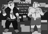 Core - The Polar Bear Writer by coreguardian - male, muscle, tattoo, polar bear, coreguardian