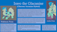 Iravo Reference Sheet by FrostyArca9 - male, arcanine, glaceon