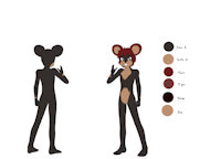 Tonery Litchi Caife by FurryLinette - bear, character sheet, black bear, character profile, my character, furrylinette