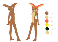 Colette Romates Nuage by MozzlynArts - rabbit, character sheet, character profile, my character, furrylinette