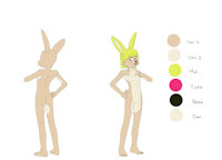 Flake Sfoplish Purgliatelle by FurryLinette - rabbit, character sheet, character profile, my character, furrylinette