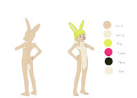 Flake Sfoplish Purgliatelle by MozzlynArts - rabbit, character sheet, character profile, my character, furrylinette