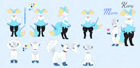 Koru and Marta Ref sheet by CandyKitsune - fox, female, male, pokemon, vulpix, all, braixen, alohan