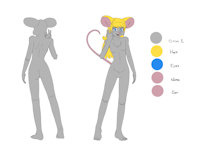 Cassandra Aurum Sakuri by MozzlynArts - mouse, character sheet, character profile, my character, furrylinette