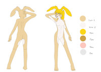 Katsumi Kareria Somrient by FurryLinette - rabbit, character sheet, character profile, my character, furrylinette