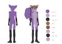 Henry Quiet Kizoku by FurryLinette - skunk, character sheet, character profile, my character, furrylinette