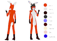 Strøm Preuss M.R.E.H. by MozzlynArts - rabbit, character sheet, character profile, my character, furrylinette