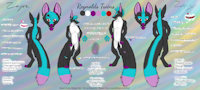 Zay/Zayra Reynolds SFW ref by TheWinterStar - female, male, reference sheet, m/f, vixen, male/female, tod, bat-eared fox