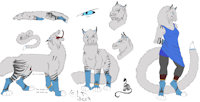 Lukif Ref by dreamdog - female, digital, traditional, reference, shapeshifter, species, shenanigans, lukifferal, awkwardshapeshifter, lukif, fuckthevultuspeciesman, awesomeshithere, rawrness, nolongeravultu