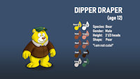 Character Sheet: Dipper Age 12 by MaxDeGroot - male, bear, character, sheet