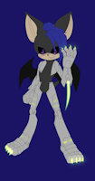 Outlaw the Bat by ThrenodyGrimblood - male, bat, oc, fancharacter, cybernetics, sonic fancharacter, robotic limbs, outlaw the bat