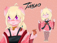 Reference Tamao Tamamura The pig by Dregonrose12 - female, loli, ref, reference, pig, lolita, female/female, piggy