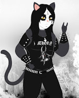 Thomas Aarseth by SonataDragon - male, black cat, norwegian, metalhead, black metal
